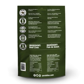 PureBites Freeze Dried Beef Liver Dog Treats | Made in USA | 26oz