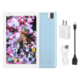 8.0 Inch Tablet 2GB RAM 32GB ROM Octa Core Processor 5G Dual Band WiFi Tablet for Android 100‑240V Blue US Plug