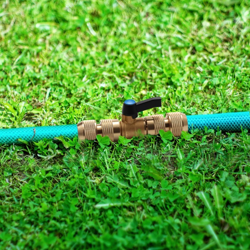 OPERMAXER Coupling with regulating valve: hose connector with shut-off valve,