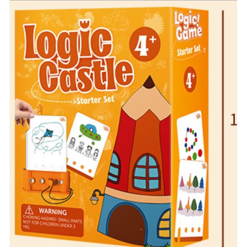 Logic Castle Baby educational toy for toddler:_Blue(6+ hard mode)