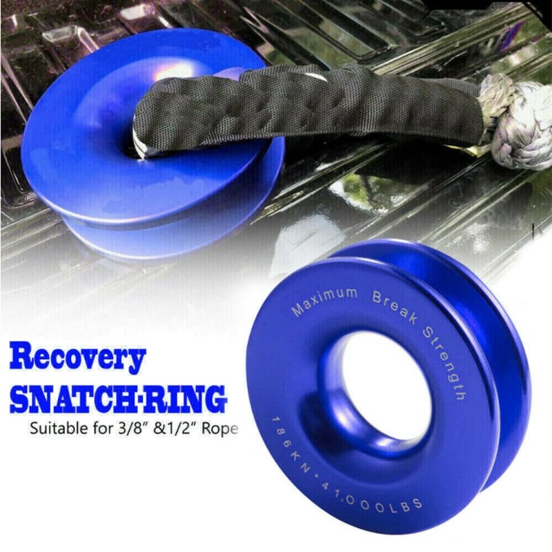 TOTMOX Car Winch Rope Train Snap Ring, 41000 lbs Breaking
