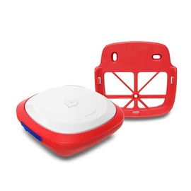 Magnifico Talking Clock with Push Button & Wall Mount for Blind, Elderly and Visually Impaired White/Red