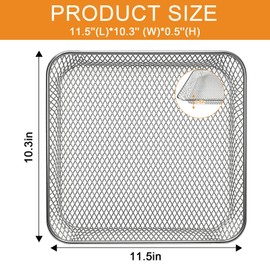 Air Fryer Accessories for Breville BOV450XL Mini Smart Countertop Oven and Toaster Oven, Stainless Steel Cooling Rack Accessories Replacement Parts Grill Racks Baking Rack, Dishwasher safe