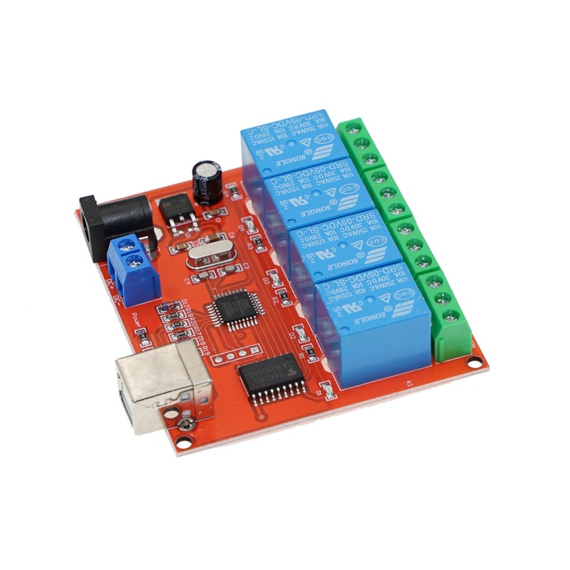 4 Channel 5V USB Relay Module Computer Control Switch Drive
