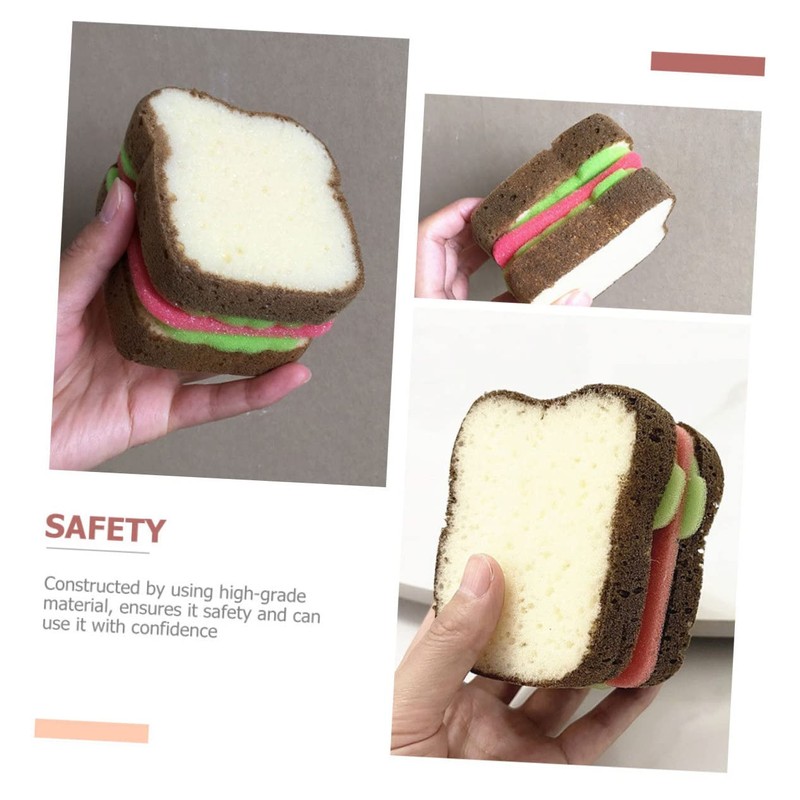 KICHOUSE 2 Pack Dish Scrubber Sponge Kitchen Sponges for Cleaning