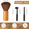 Ziliny 3 Pcs Vinyl Record Cleaning Brush Wooden Anti Static