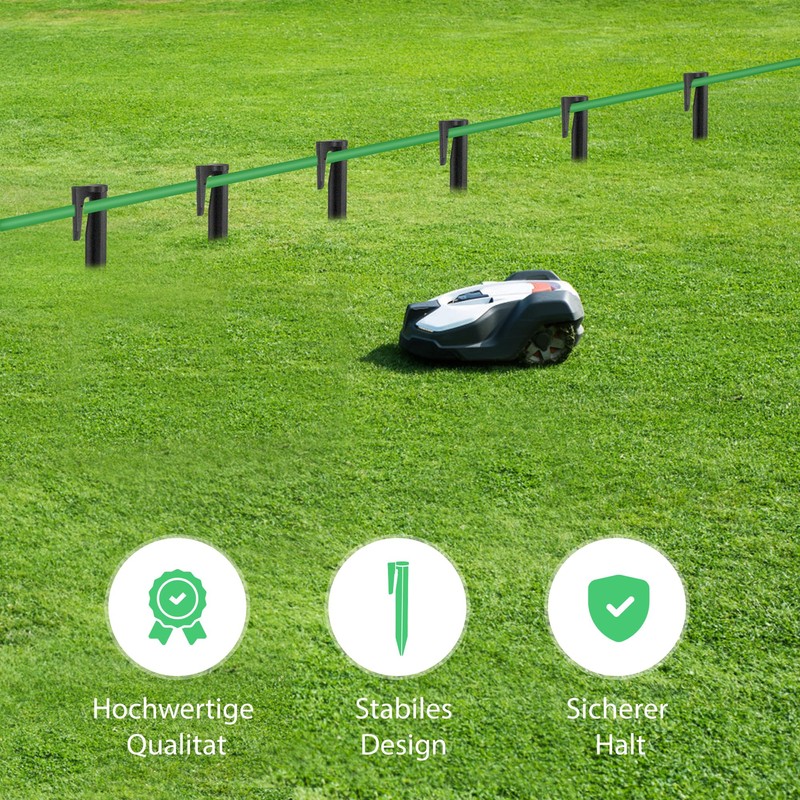 Pack of 200 Pegs for Robotic Lawnmower Cable Lawn Robot