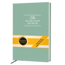 Gratitude Journal – 300 Seconds Daily Reflection with Prompts for Mindfulness, Self Care & Positive Thinking, 5 Minute Guided Journal Green Edition for Women & Men