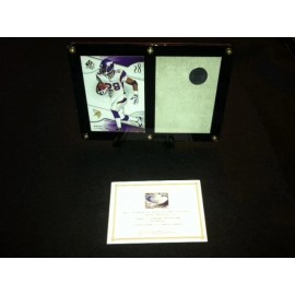 Adrian Peterson Card Display Game Used Metrodome Roof Piece Minnesota Vikings