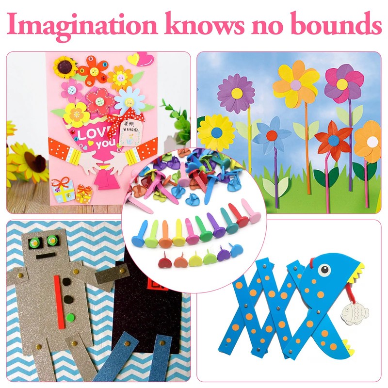 200 Pieces Colorful Pastel Clips with 100 Round and 100