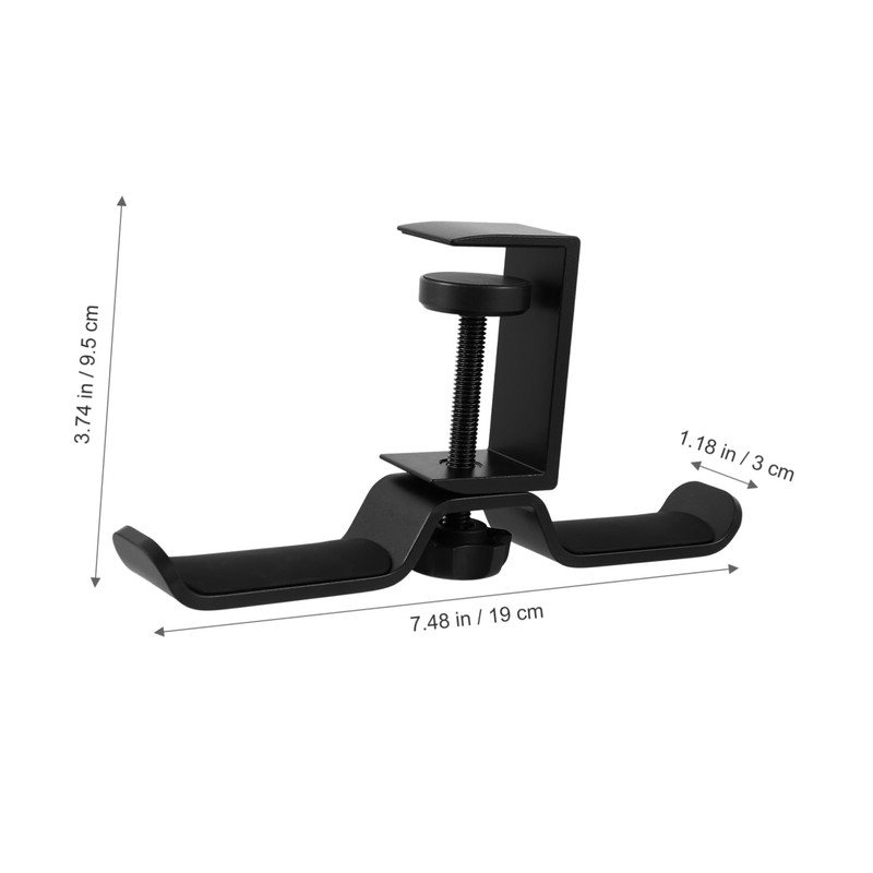 KONTONTY Headphone Stand Hanger Rotation Under Desk Hook for Gaming