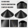 2 Pack 18-Inch Squirrel Baffles for Bird Feeders – Durable