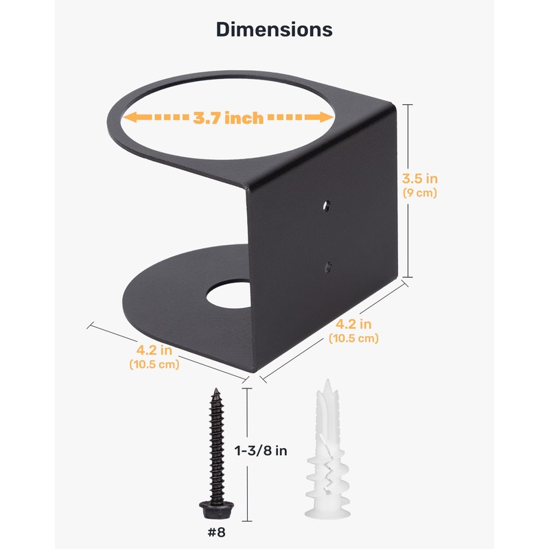 RoakyRoasy Spray Bottle Holder 2 pcs, Thick Steel Wall Mount