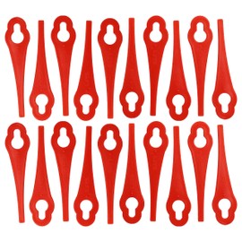 vhbw 20 x Replacement Blades for Grizzly 91094326 for Lawnmower - Replacement Blade, Red, Polyamide