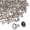 200sets 6mm Silver Rivets for Leather, Double Round Cap Leather