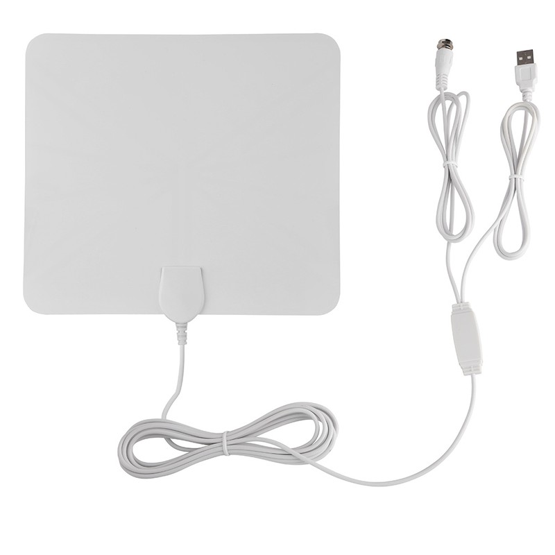 Super Thin Digital Indoor Amplified HDTV TV Antenna - 50