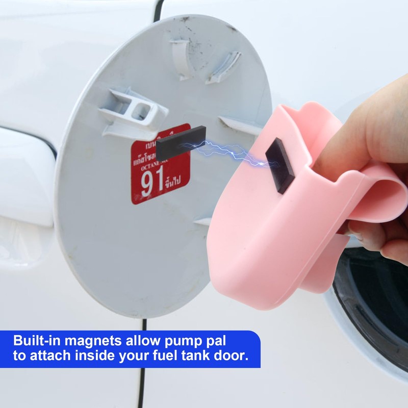 KIBBEH Pink Reusable Silicone Fuel Glove, Protect Hands from Filthy