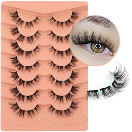 Cluster Lashes Natural Look 3D Wispy False Eyelashes Clusters 13mm Short Individual Lashes Mink 56 Pcs DIY Lash Extensions Pack by TOOCHUNAG