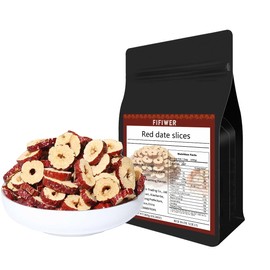 dried red dates Dried Jujube 10.58oz Dates slices Red Jujube Dates Slice Snacks used to make soup, porridge, stir-fry, make tea and eat directly.