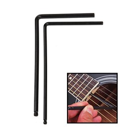 4Pcs Yootones 4mm & 5mm Guitar Truss Rod Wrench, Ball End Allen Wrench Tool for Martin Acoustic Guitar, Truss Rod Adjustment for Deep or Narrow Truss Adjustment(Black)