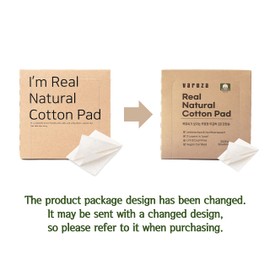 [varuza] Kbeauty Lint Free Unbleached & Non-fluorescent 3Layered Cotton Pads Large Size Cotton Sheet for face… (300 Count (Pack of 1), 3 Layers)