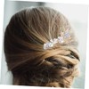 FOMIYES Hair Comb Snowflake and Rhinestones Alloy Insert Stylish Side