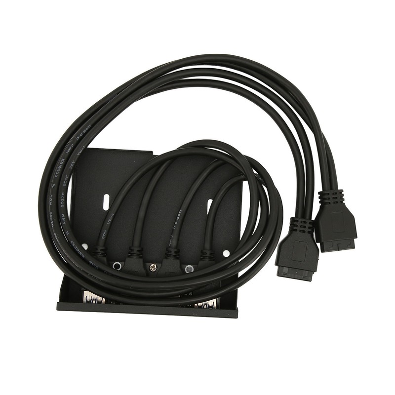 USB Front Panel 4 Ports USB 3.0 Dual 19 Pin