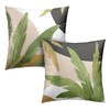 Kwlegh Spring Summer Pillow Covers 20x20 Green Leaves Pillow Covers
