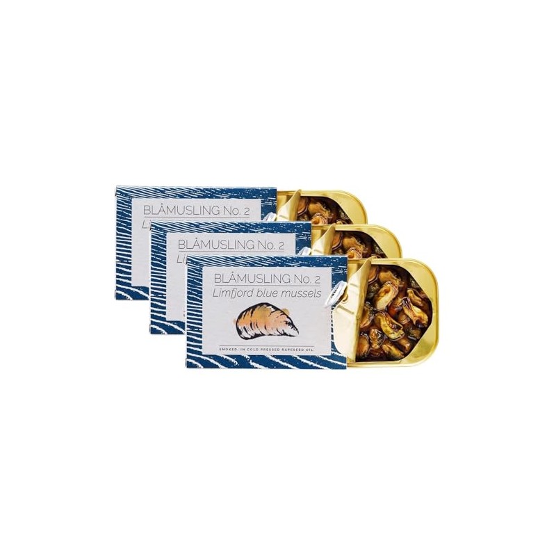 Fangst Blamuslinger No. 2 | Tinned Limfjord Blue Mussels Smoked