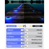DetarZinLED 6 Packs Solar Driveway Lights Outdoor IP68 Waterproof, Blue
