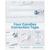 Four Candies Refillable Retractable White Out Correction Tape, 2PCS Cute