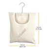 Whitmor Canvas Clothespin Bag