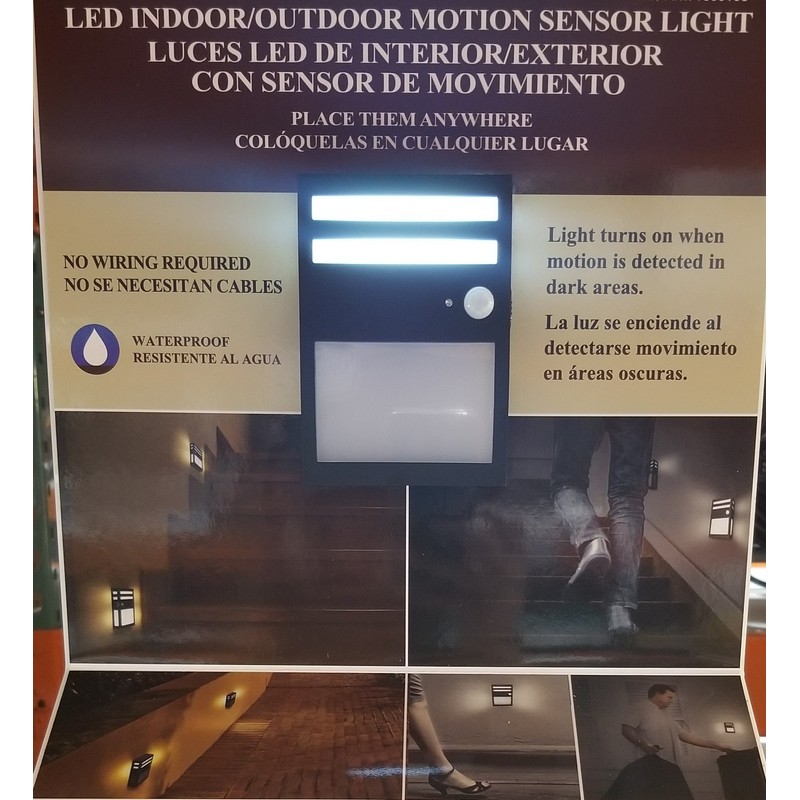 Motion Sensor LED Indoor/Outdoor Lights (Pack of 3)