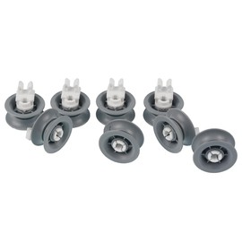8x Dishwasher Wheels for Upper Basket - with The Original Code 00611666 00165313 for Bosch Dishwashers