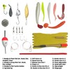 Fish Rig Travel Fishing Tackle Box + Tackle. 30 Essential