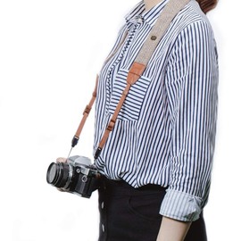 CABLEPELADO Camera Strap, Camera Strap, Camera Shoulder Strap, Safety Strap for Camera, Quick Release Buckles, Suitable for DSLR DSLR SLR Cameras, Universal Vintage, Type 8, XL, Type 8