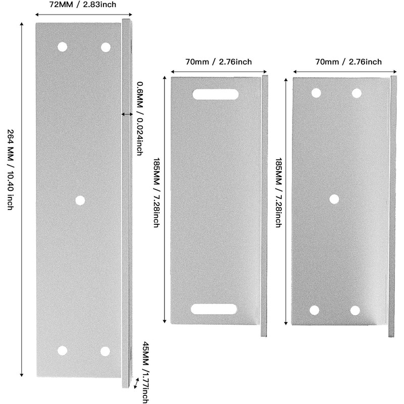 Electric Magnetic Lock with Z and L Bracket 500KG/1200LBS Holding