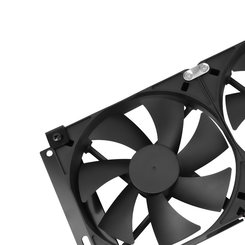 Glvvexa 5.5"(140mm) 12V RV Fridge Ventilation Cooling Fan for Fridge