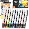 Shuttle Art 100 Colors Acrylic Paint, 2oz/60ml Bottles, Include 2
