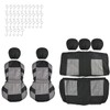 CANITU For Hyundai Car Seat Covers Cloth 5-Seats Full Set