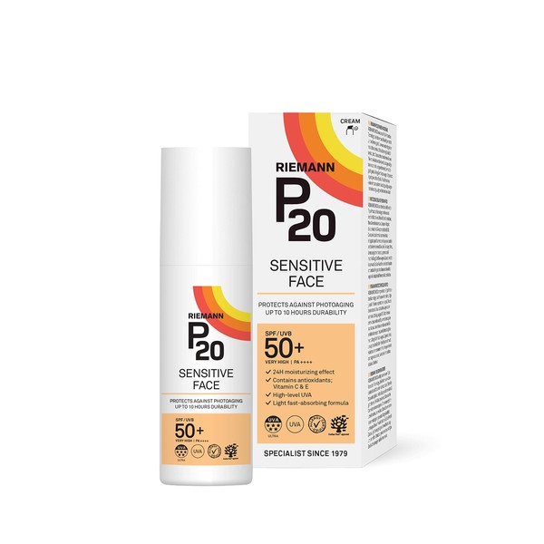 P20 Riemann RIEMANN P20 Sensitive FACE SPF50+ UV Protection Cream,