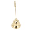 3pcs Candle Snuffer Golden Iron Plating Bell Shaped Long Handle