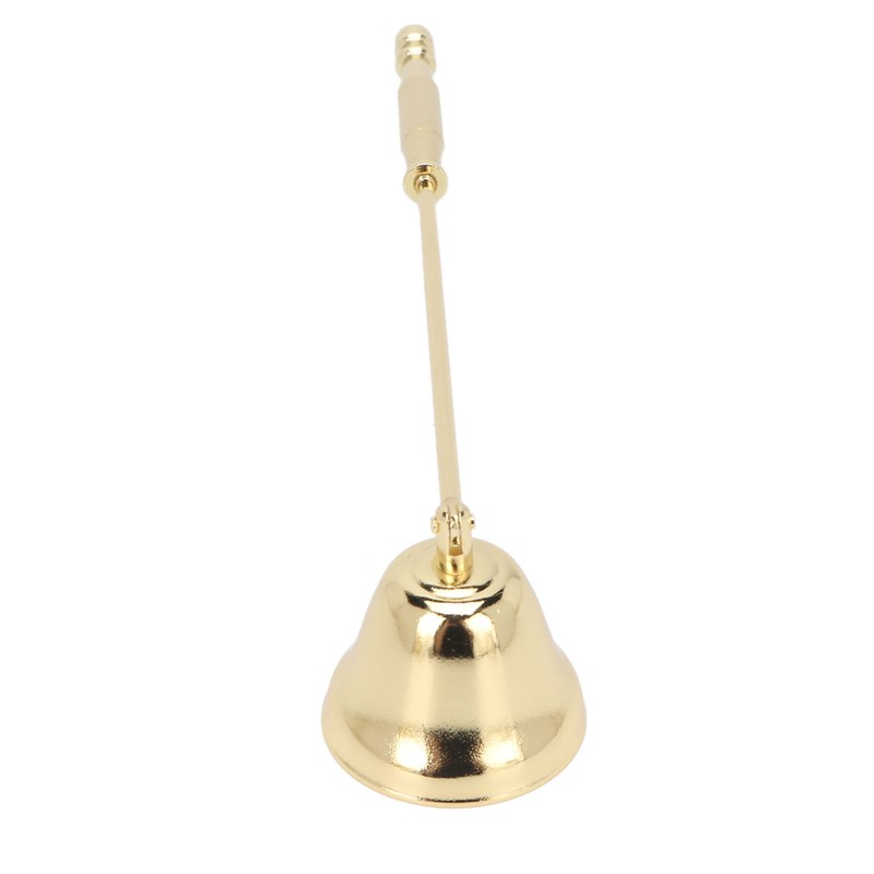 3pcs Candle Snuffer Golden Iron Plating Bell Shaped Long Handle