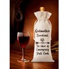 Doreen's Boutique Godmother Survival Kit Wine Bag, Gift for Godmother,