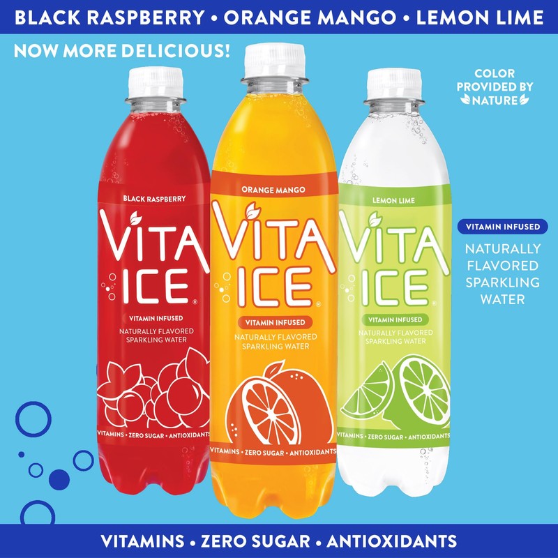 Vita Ice Variety Pack, 12 Pack, 17 oz. Bottles