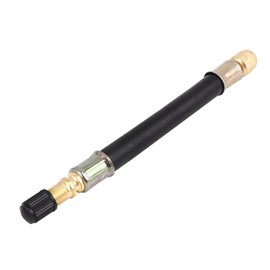 X AUTOHAUX 5.5 Inch Rubber Flexible Extension Tyre Valve Extension Adapter 140 mm Twin Wheel for Car Truck RV