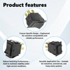 Op Rocker Switch - 7/8" x 1-1/2" DPST, 0808-116K, 4-Pin,
