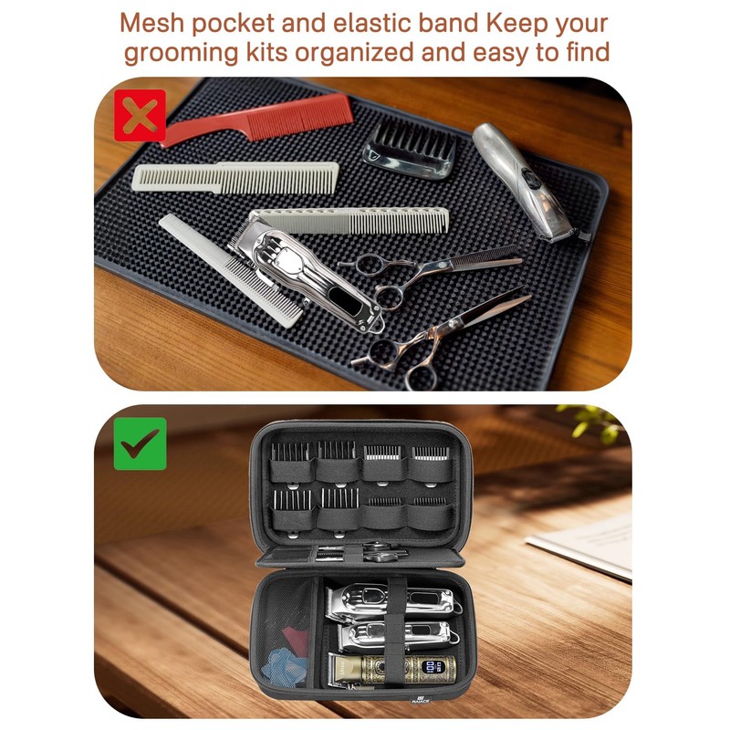 RAIACE Hard Storage Case Compatible with Hair Clippers, Protective Carrying