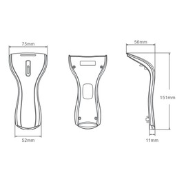 High Performance Touch CCD Barcode Reader FK-800V-UW (USB Connection) (1 Piece)