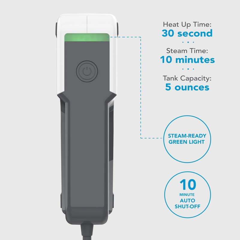 Steamfast NOMAD Travel-Size Garment Steamer for Clothes, Curtains, and Fabric,Chemical
